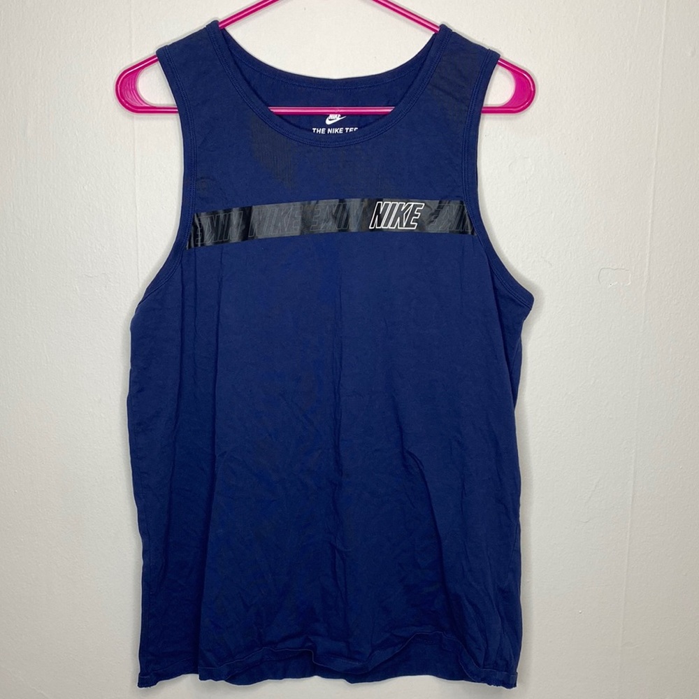 Men’s Large Nike Tank Top Navy Blue